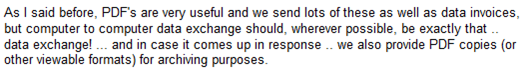 image thumb69 Is there any downside in sending PDF invoices? [LinkedIn discussion]